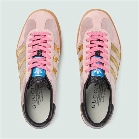 gucci adidas pink sneakers|gucci adidas gazelle pink.